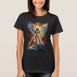 天国の黄金のヴァンガード 大天使ミカエル Tシャツ