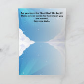 天国の"最高のパパ"に父の日を！ カード (内部)