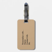 天国のMatthewの6:19 - 21冊の聖書の詩の宝物 ラゲッジタグ (裏面縦)