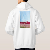 天国のRealoadedの白のフード付きスウェットシャツ パーカ (裏面)