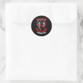 天国はヒーローを必要とした 神様は私の娘のハートを選んだ ラウンドシール (バッグ)
