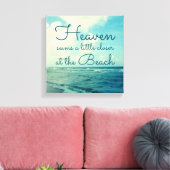 天国はビーチで少し近いようだ キャンバスプリント (インサイチュ (リビング))