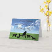 天国は全ての犬が… カード (黄色い花)