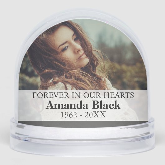 天国は彼女のホームクロスシスターフォトスノーグローブ (正面)