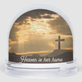 天国は彼女のホームクロスシスターフォトスノーグローブ (裏面)
