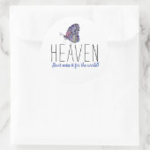 天国は恋しく思世界の蝶のためではない ラウンドシール (バッグ)