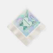 天国は新しい天使を持っている 縁ありカクテルナプキン (角)