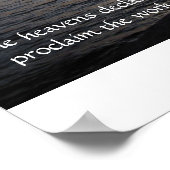 天国は神の栄光を宣し伝える ポスター (角)