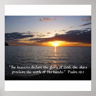 天国は神の栄光を宣し伝える ポスター