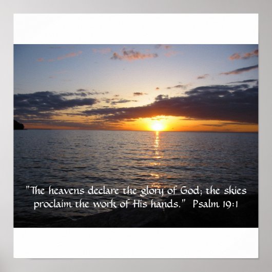 天国は神の栄光を宣し伝える ポスター (正面)