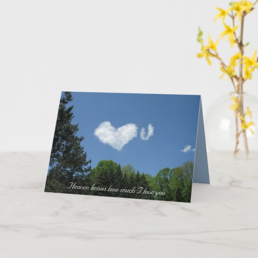 天国は私が愛するかどの位知っています カード (黄色い花)