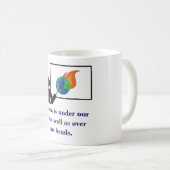 天国は私たちの足の下にある – 気候変動引用文 コーヒーマグカップ (正面右)
