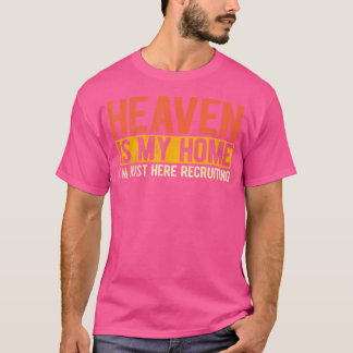 天国は私の故郷クリスチャンの宗教イエス Tシャツ