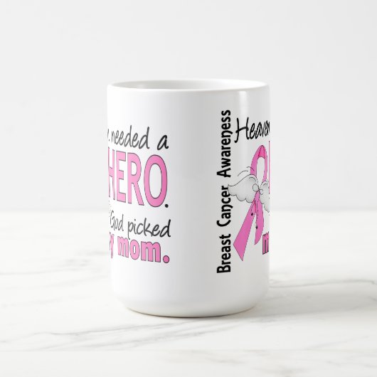 天国は英雄のお母さんの乳癌を必要としました コーヒーマグカップ (中央)