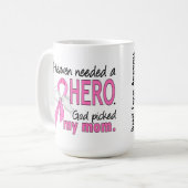 天国は英雄のお母さんの乳癌を必要としました コーヒーマグカップ (正面左)