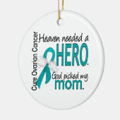 天国は英雄のお母さんの卵巣癌を必要としました セラミックオーナメント (左)
