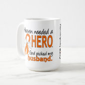 天国は英雄の夫の白血病を必要としました コーヒーマグカップ (正面左)