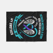 天国は英雄の神が私の兄の自殺を選んだ フリースブランケット (正面(横))