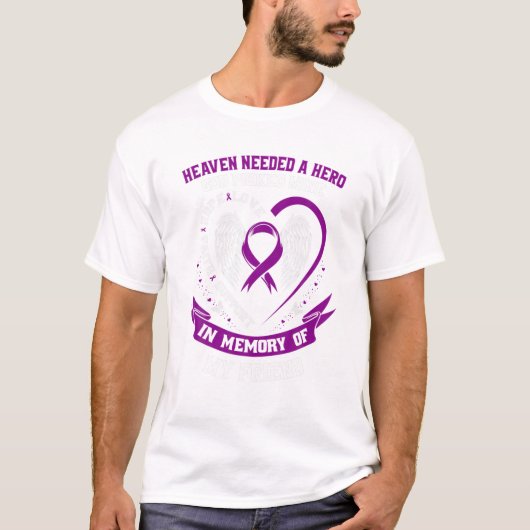 天国は英雄の神が私の友人のパンクレアを選んだ Tシャツ (正面)