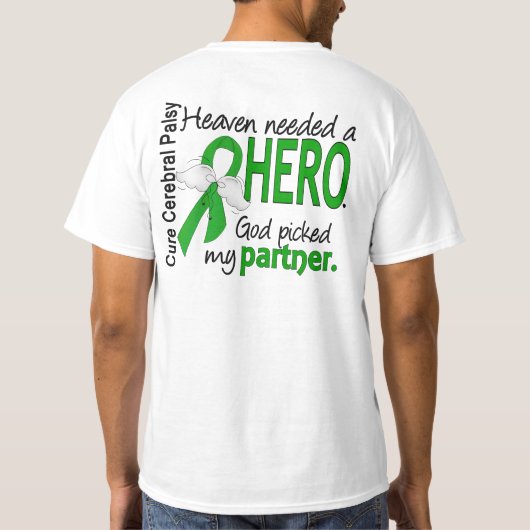 天国は英雄CPパートナーを必要としました Tシャツ (裏面)