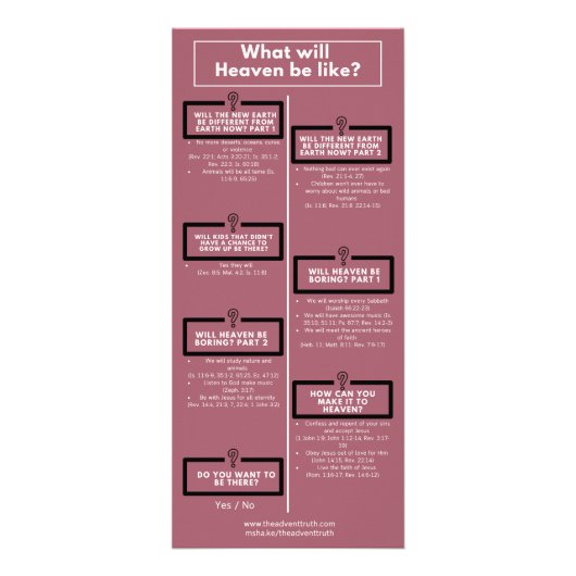 天国は? ラックカード (裏面)