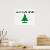 天国への上訴 – 1775 Gワシントン海軍国旗 ポスター (キッチン)