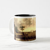 天国への狭いゲート ツートーンマグカップ (正面左)