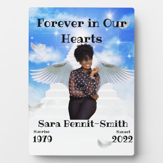 天国への階段記念碑 フォトプラーク (正面)