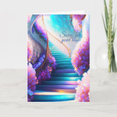 天国への階段 折りたたみグリーティングカード カード (正面)