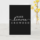 天国を混雑させる クリスチャンの信仰 inspirational カード (黄色い花)