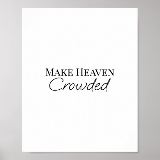 天国を混雑させる ポスター (正面)