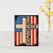 天国を混雑させる 愛国的なクリスチャン カード (黄色い花)