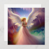 天国アートレインボークラウド ノートカード (正面/裏面)