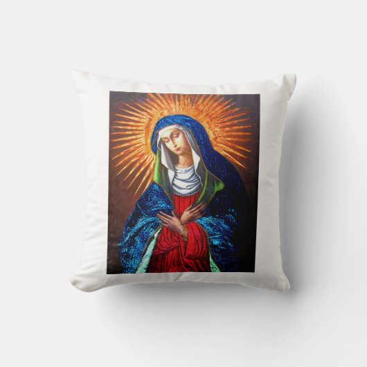 天国オリジナル絵を描の復元ポスター クッション (正面)