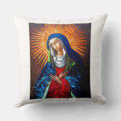 天国オリジナル絵を描の復元ポスター クッション (裏面)