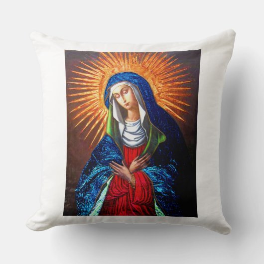 天国オリジナル絵を描の復元ポスター クッション (正面)