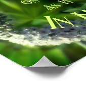 天国オンアースワイルドフラワー感動的抽象芸術 ポスター (角)