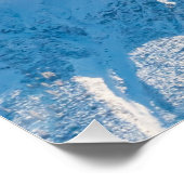 天国カスタムスカイブルーイメージ文字光沢ポスター ポスター (コーナー)