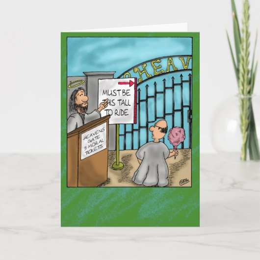 天国ゲート動機グリーティングカード カード (正面)