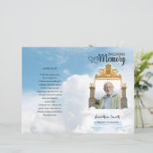 天国ゲート葬儀プログラムテンプレート (スタンド正面)