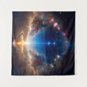 天国ゲート#1.2 [DALL-E 2/AI/MLアート] —宇宙 タペストリー (正面(横))