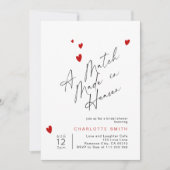 天国シンプルモダンブライダルシャワー 招待状 (正面)