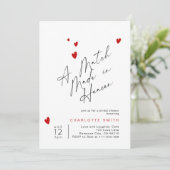 天国シンプルモダンブライダルシャワー 招待状 (スタンド正面)