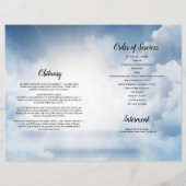 天国スカイ葬儀プログラムテンプレート (裏面)