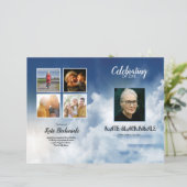 天国スカイ葬儀プログラムテンプレート (スタンド正面)