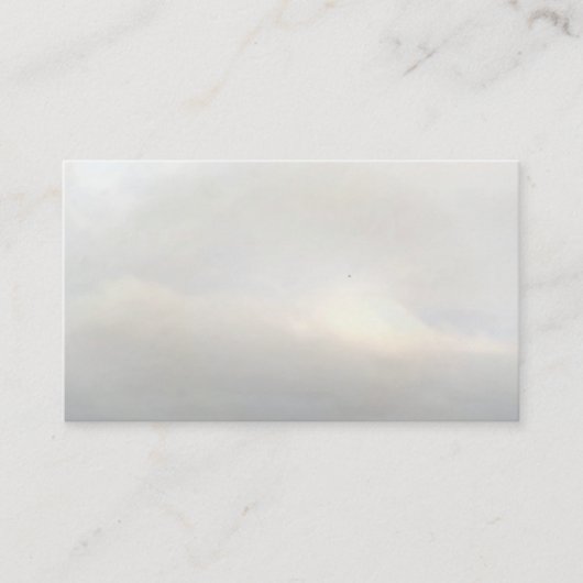 天国スカイ雲スピリチュアルエンジェル名刺 名刺 (正面)