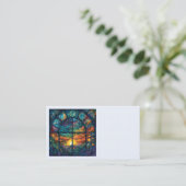 天国ステンドグラスのアートワーク名刺 名刺 (スタンド正面)