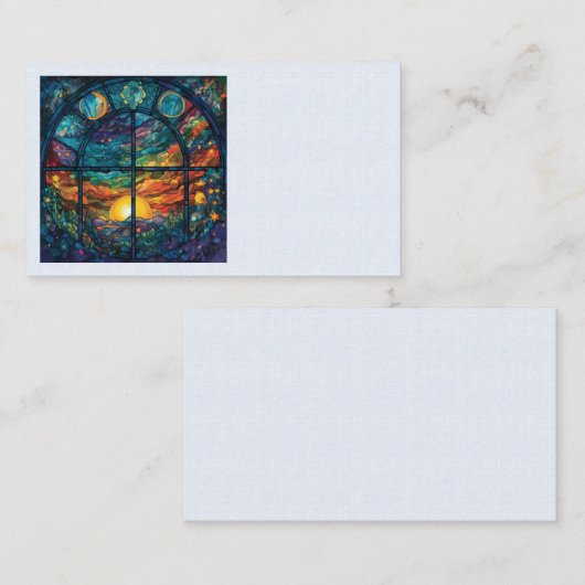 天国ステンドグラスのアートワーク名刺 名刺 (正面/裏面)