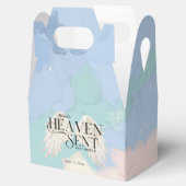 天国セージエンジェルウィングズパステルベビーシャワー フェイバーボックス (オープン)