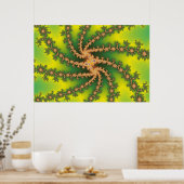 天国ツイスト – フラクタルポスター ポスター (キッチン)